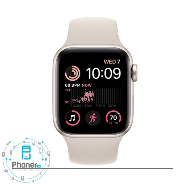 ساعت هوشمند Apple Watch SE 2022 در رنگ Starlight