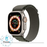ساعت هوشمند Apple Watch Ultra با بند Alpine loop در رنگ سبز