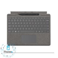 رنگ نقره‌ای قلم و کیبورد Surface Pro Signature Keyboard with Slim Pen 2 مایکروسافت