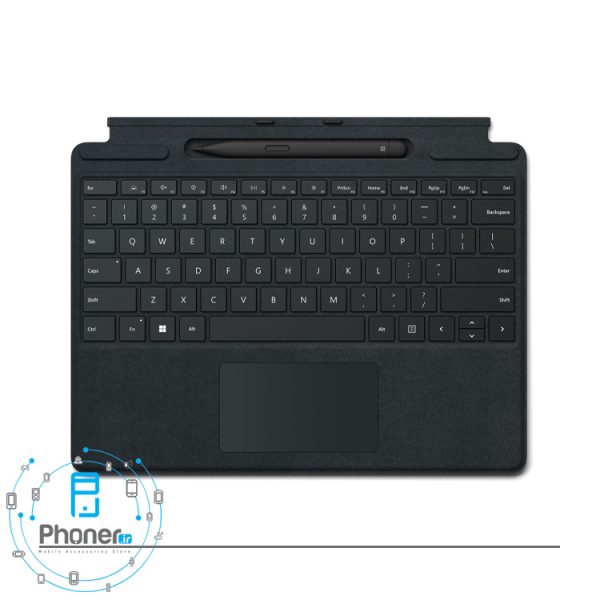رنگ مشکی قلم و کیبورد Surface Pro Signature Keyboard with Slim Pen 2 مایکروسافت