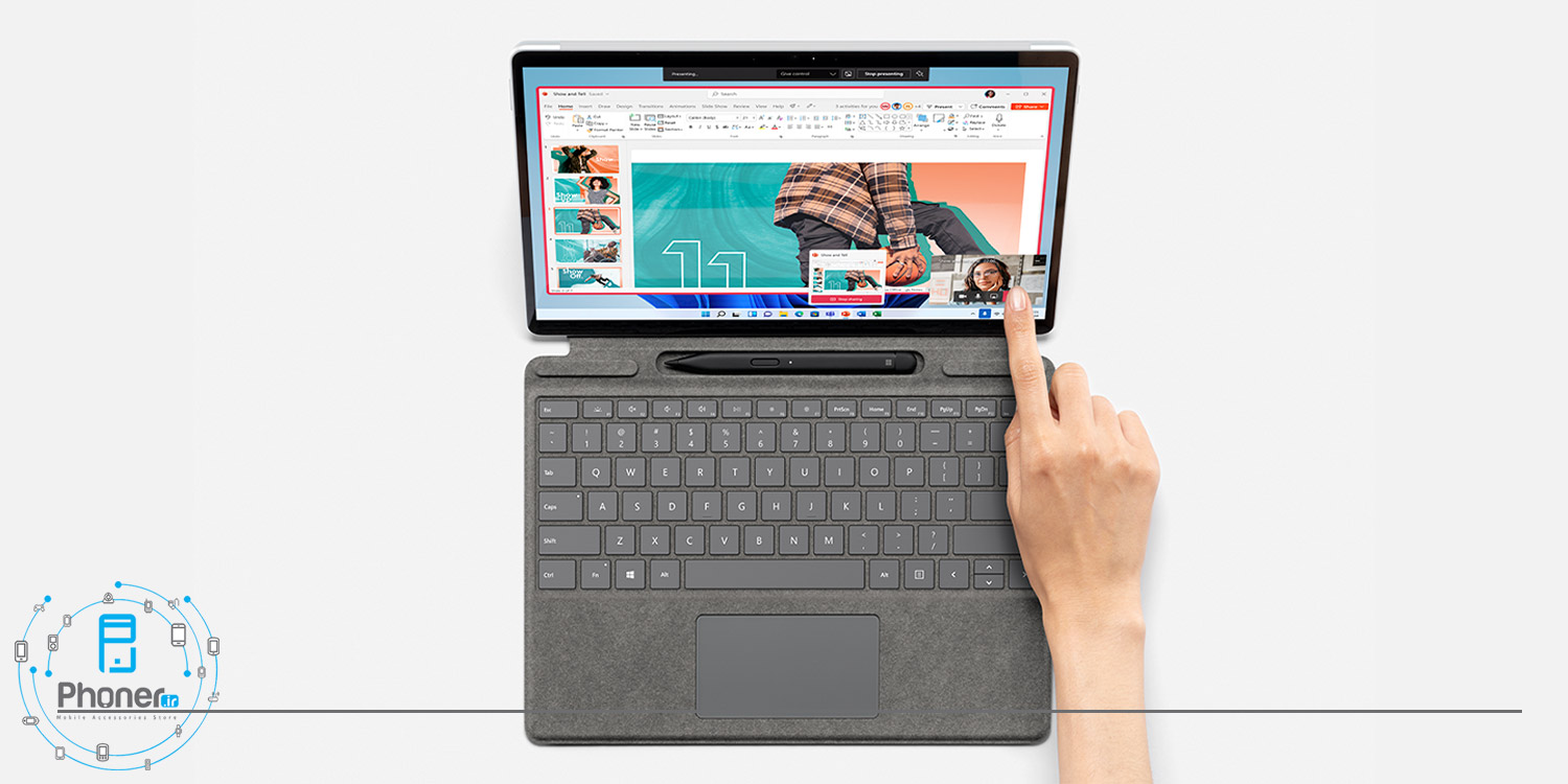 طراحی قلم Surface Pro Signature Keyboard with Slim Pen 2 مایکروسافت