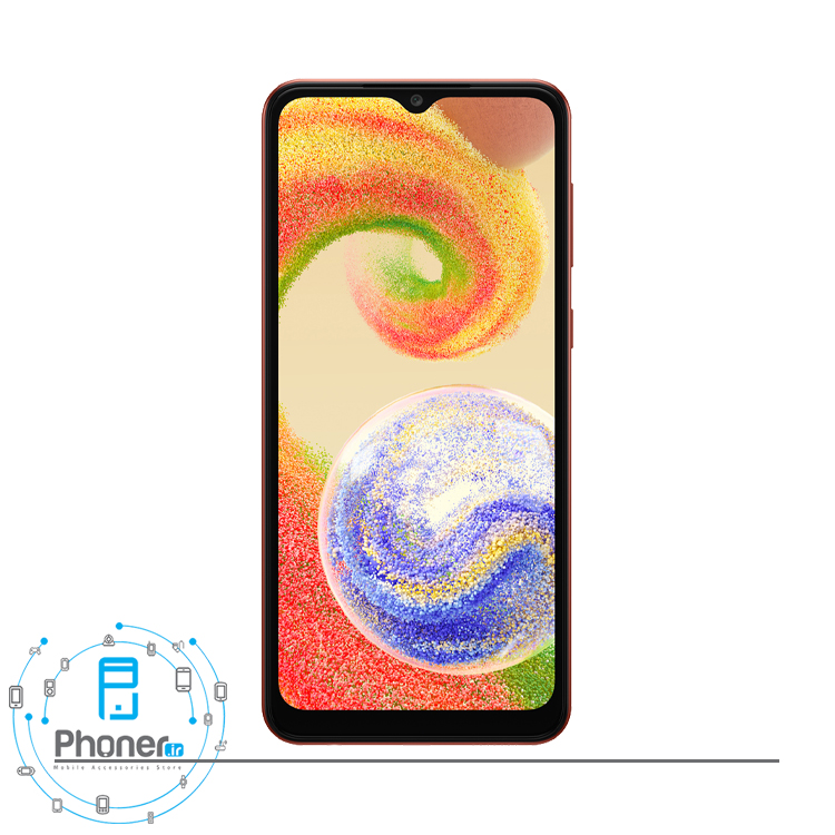 صفحه نمایش گوشی موبایل Samsung Galaxy A04 در رنگ صورتی