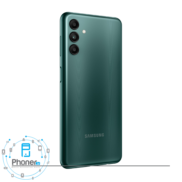 نمای کناری قاب پشتی گوشی موبایل Samsung Galaxy A04s در رنگ سبز