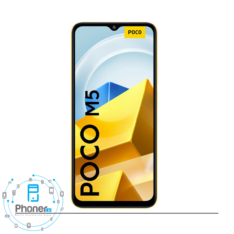 صفحه نمایش گوشی موبایل Xiaomi Poco M5 در رنگ زرد