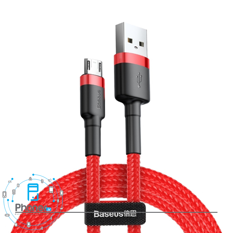 رنگ قرمز کابل USB به Micro-USB مدل Cafule Cable
