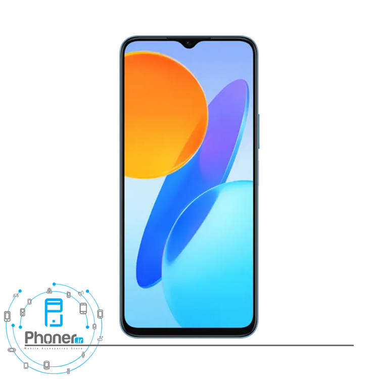 صفحه نمایش گوشی موبایل آنر X8 5G در رنگ آبی