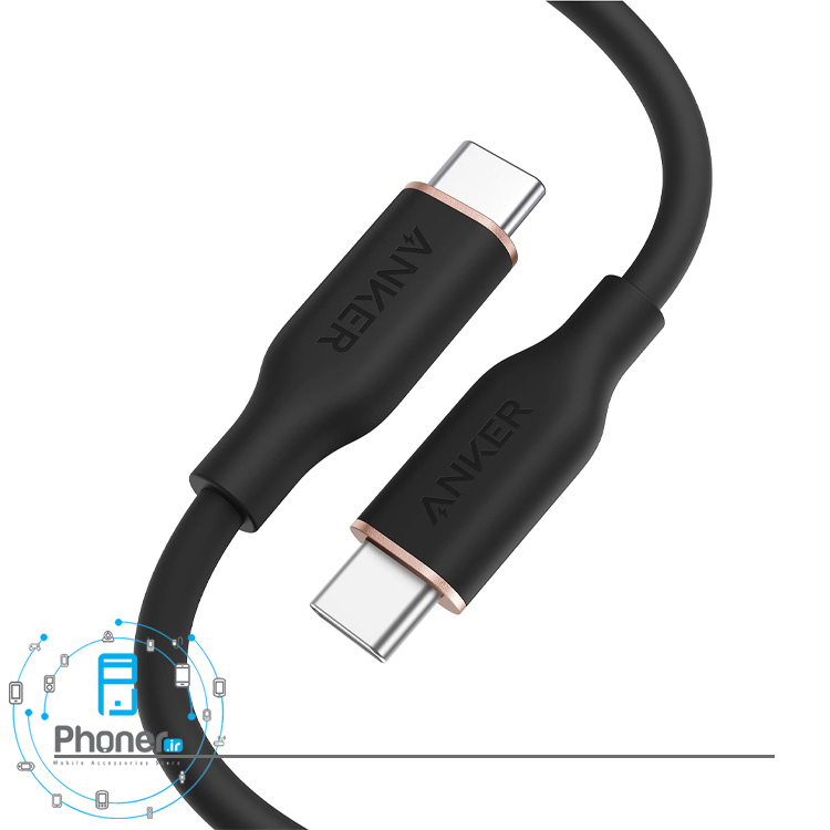 رنگ مشکی کابل Anker A8553 PowerLine III Flow Cable