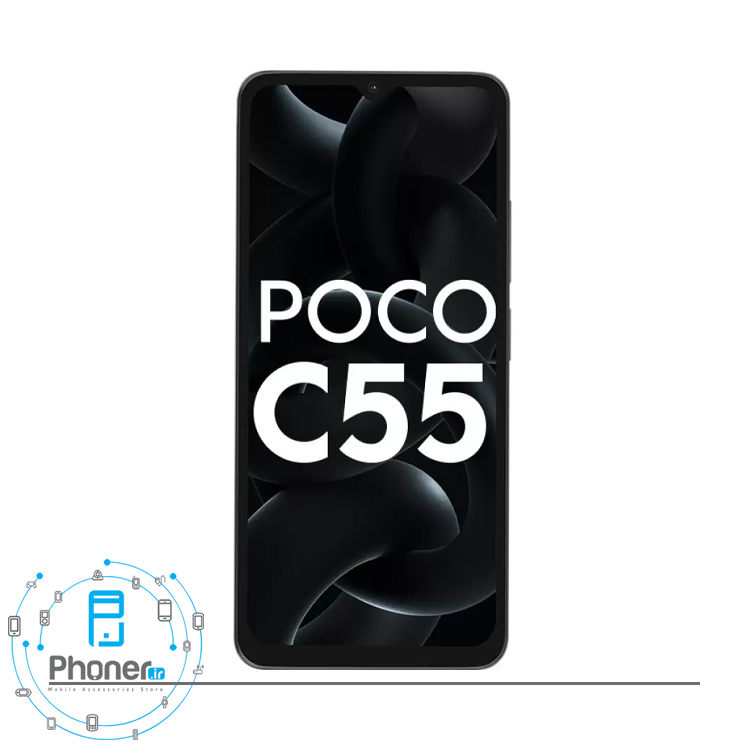 صفحه نمایش گوشی موبایل شیائومی Poco C55 در رنگ مشکی