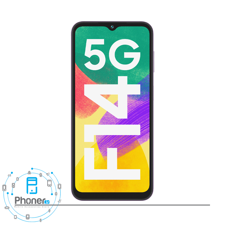 صفحه نمایش گوشی موبایل سامسونگ Galaxy F14 5G در رنگ بنفش
