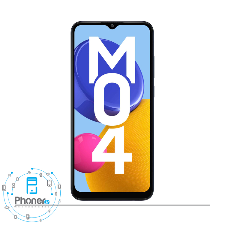صفحه نمایش گوشی موبایل سامسونگ Galaxy M04 در رنگ آبی
