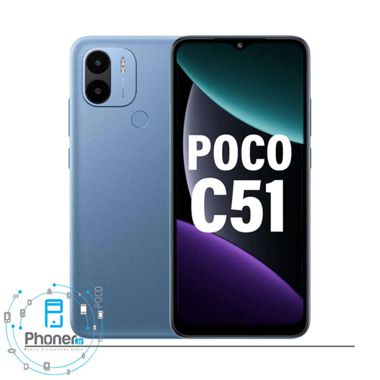 رنگ آبی گوشی موبایل شیائومی Poco C51