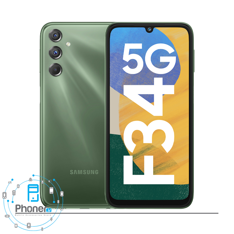 رنگ سبز گوشی موبایل سامسونگ Galaxy F34 5G