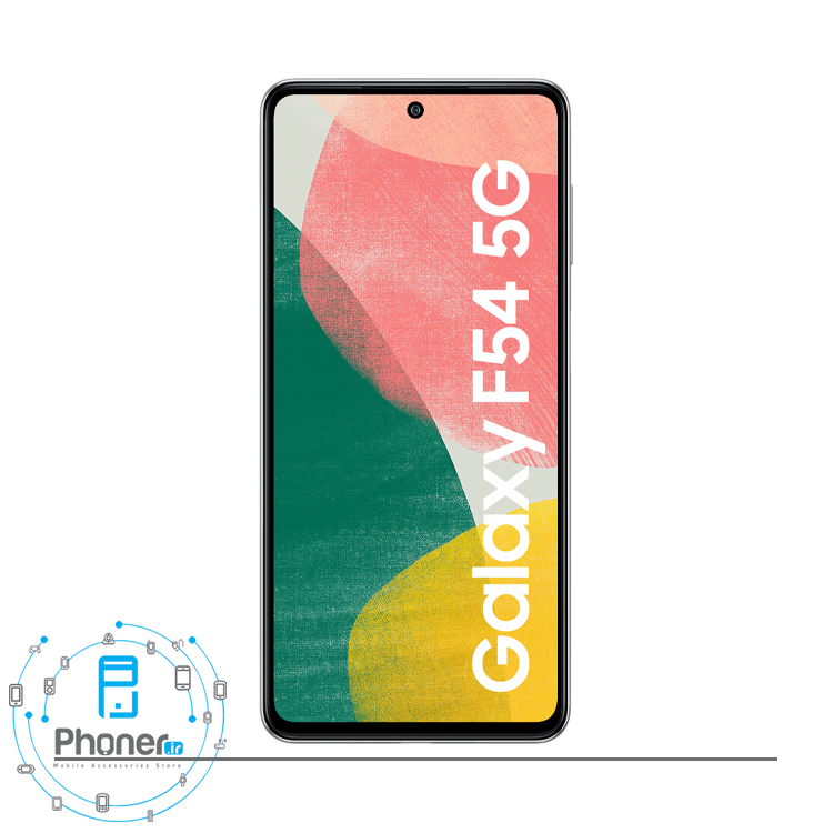 صفحه نمایش گوشی موبایل سامسونگ Galaxy F54 5G در رنگ نقره‌ای