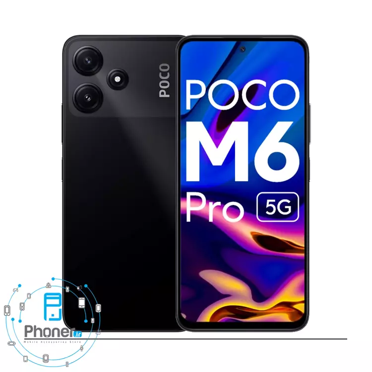 رنگ مشکی گوشی موبایل شیائومی Poco M6 Pro 5G