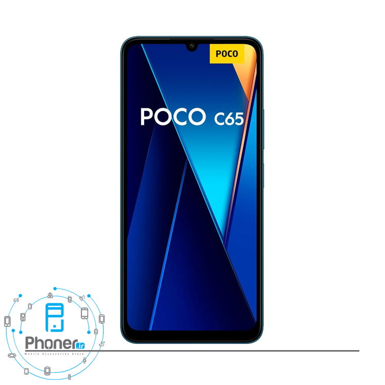 صفحه نمایش گوشی موبایل شیائومی Poco C65 در رنگ آبی