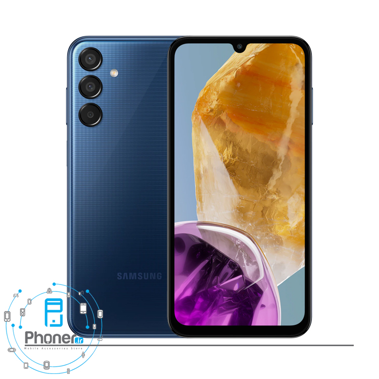 رنگ آبی تیره گوشی موبایل سامسونگ Galaxy M15 5G