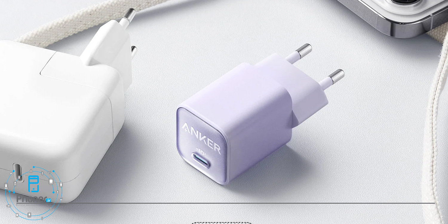 طراحی شارژر همراه انکر ۳۰ وات مدل 511Charger GaN Nano 3