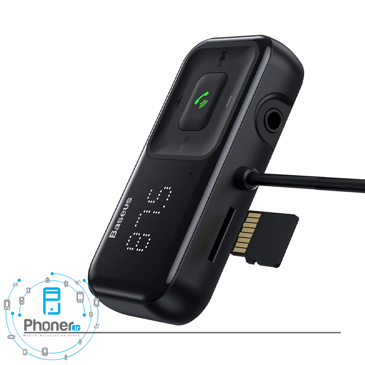 نمای گیرنده بی سیم صدا بیسوس مدل T Shaped S-16 Car Bluetooth MP3 Player